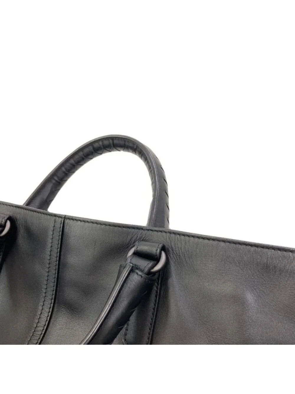 Bottega Veneta Simple Design Handbag Leather